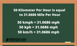 50 kph to mph