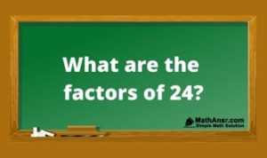 Factors of 24